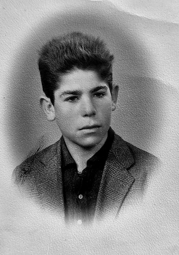Ritratto fotografico di Filippo Cossu da giovane